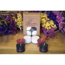 Laureta Candles kristāliskā palmu vaska tējassveces balta, sarkana, melna, 6gb